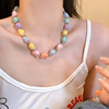 Necklace from pearl, small design accessory, 2023 collection, 2 carat, trend of season