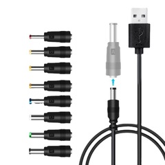 Dc変換ヘッド8ビット11ビットアダプタ変換コネクタ5.5*2.1多機能電源変換ヘッドusb変換ケーブル