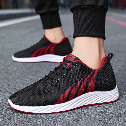 Men's Shoes 2025 Spring Trend Korean Style Soft Sole Running Shoes Men's Casual Breathable Sports Shoes Men