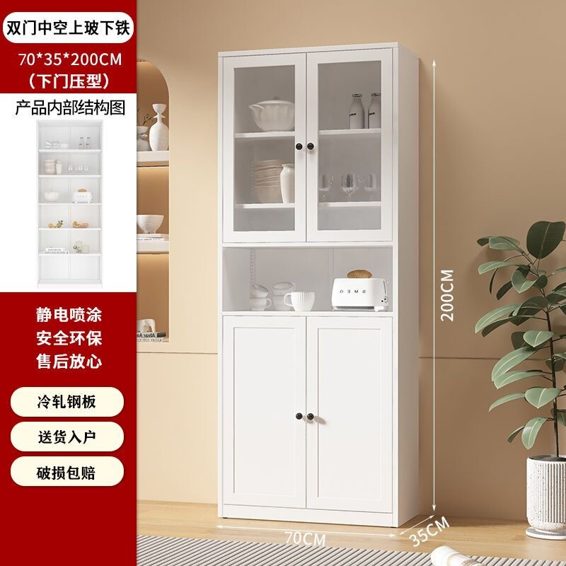 スチール製本棚収納キャビネット、ドア付き一体型壁面収納キャビネット、防塵ガラスドアディスプレイキャビネット、リビングルーム多層床から天井までの収納キャビネット|undefined