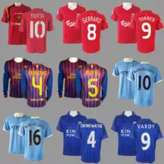 Retro jerseys, football jerseys, classic nostalgia, Aguero, Bobo, Camaradona, Yuwen, Ibrahimovic long and short sleeved sportswear