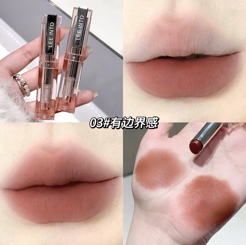 LEEINTO Binding Happy Soft Mist Lipstick, brillo mate, invierno, blanqueamiento, color, maquillaje, lápiz labial al por mayor image 9
