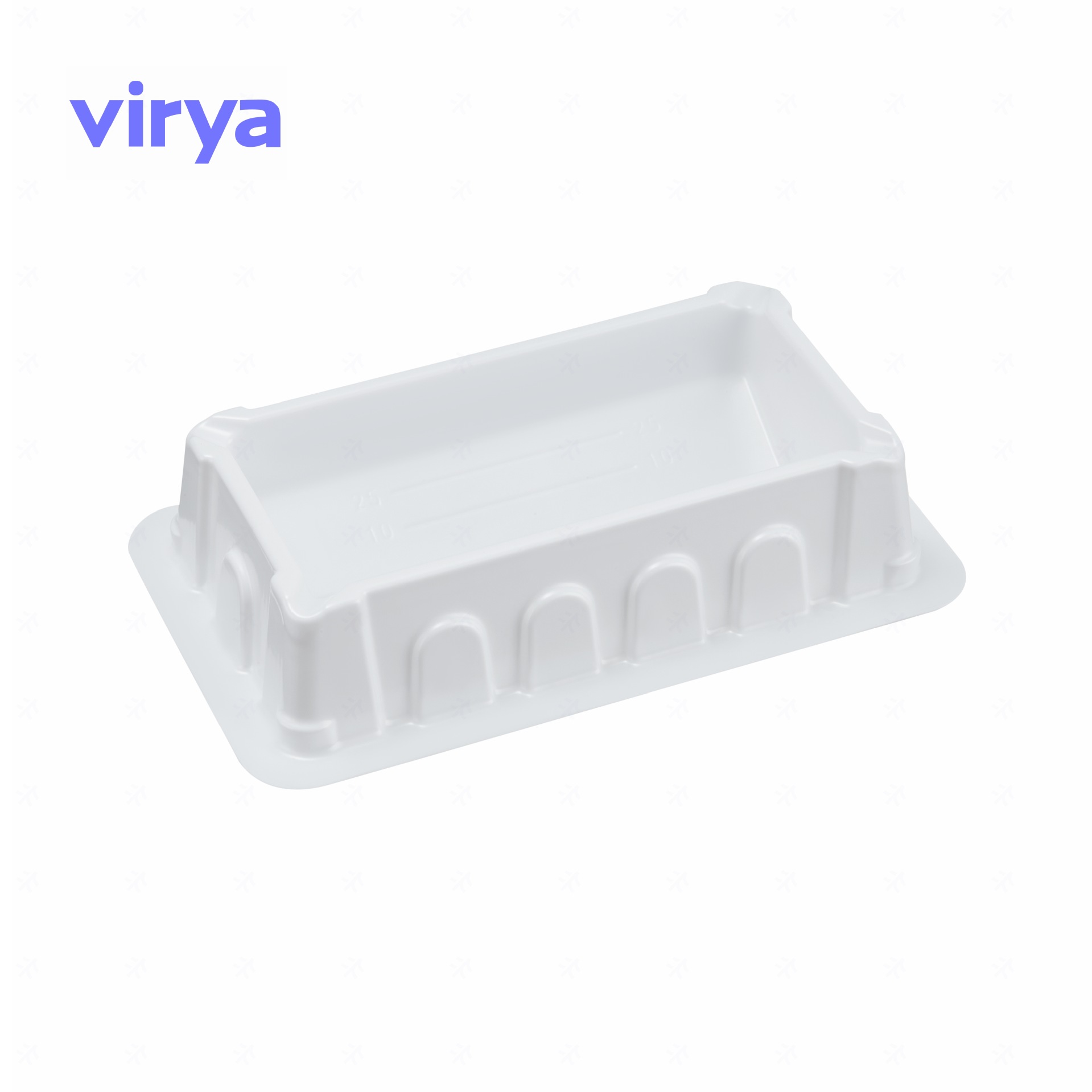 VIRYA试剂槽V型底聚苯乙烯材白色25mL灭菌100袋/箱适用细胞培养