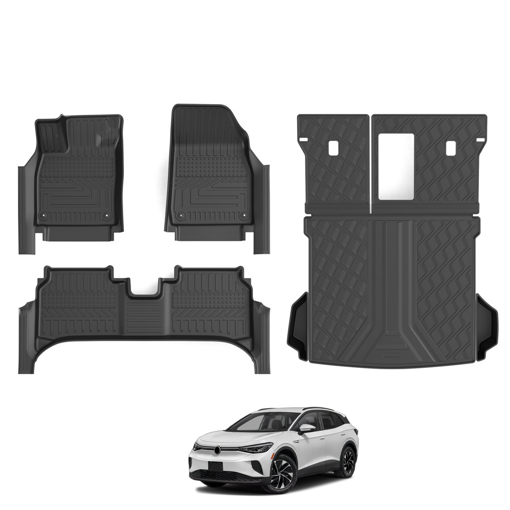 Adecuado para Volkswagen Volkswagen ID.4 Alfombrilla de suelo para automóvil Tpe Car Floor Mats Alfombrilla de pie 5D especial