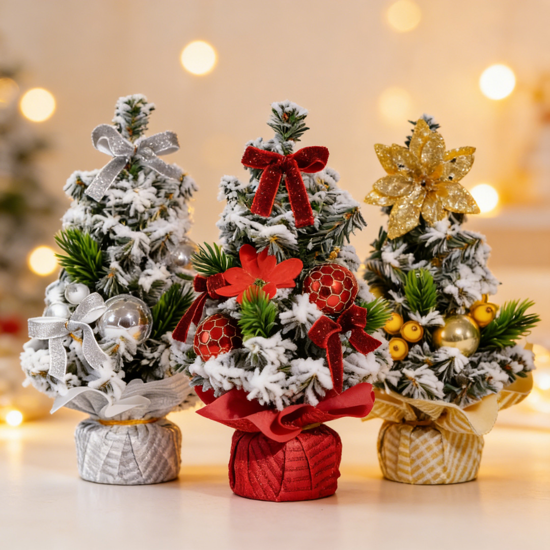 Árbol de joyería 20cm mini árbol decorativo de Navidad FESTIVAL DE Navidad centro comercial actividad decoraciones escritorio pequeño árbol
