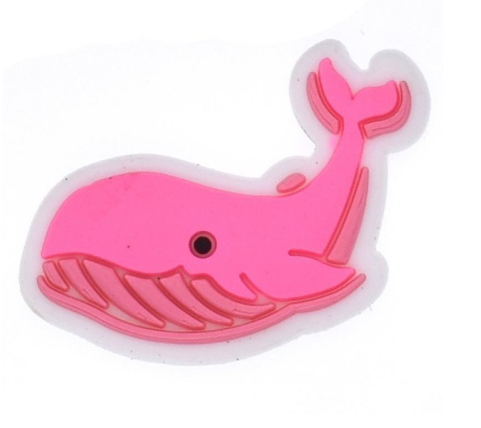 Nuevos dijes rosas para zuecos, clips desmontables para zapatos Crocs para niños y niñas, accesorios DIY para zapatos de jardín.