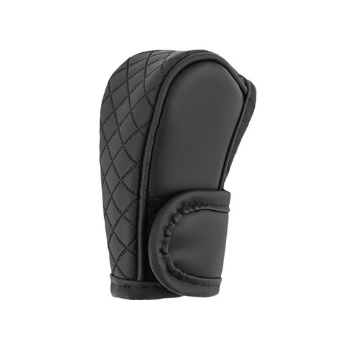 Car-mounted perforated and breathable cowhide gear cover carbon fiber pattern leather universal gear cover foreign trade car supplies universal