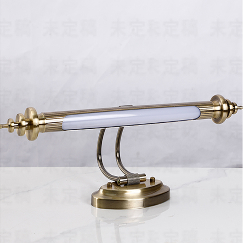 Espejo frontal lámpara americana baño LED espejo lámpara de gabinete espejo pintura lámpara de pared lámpara de maquillaje a prueba de humedad simple fábrica recta