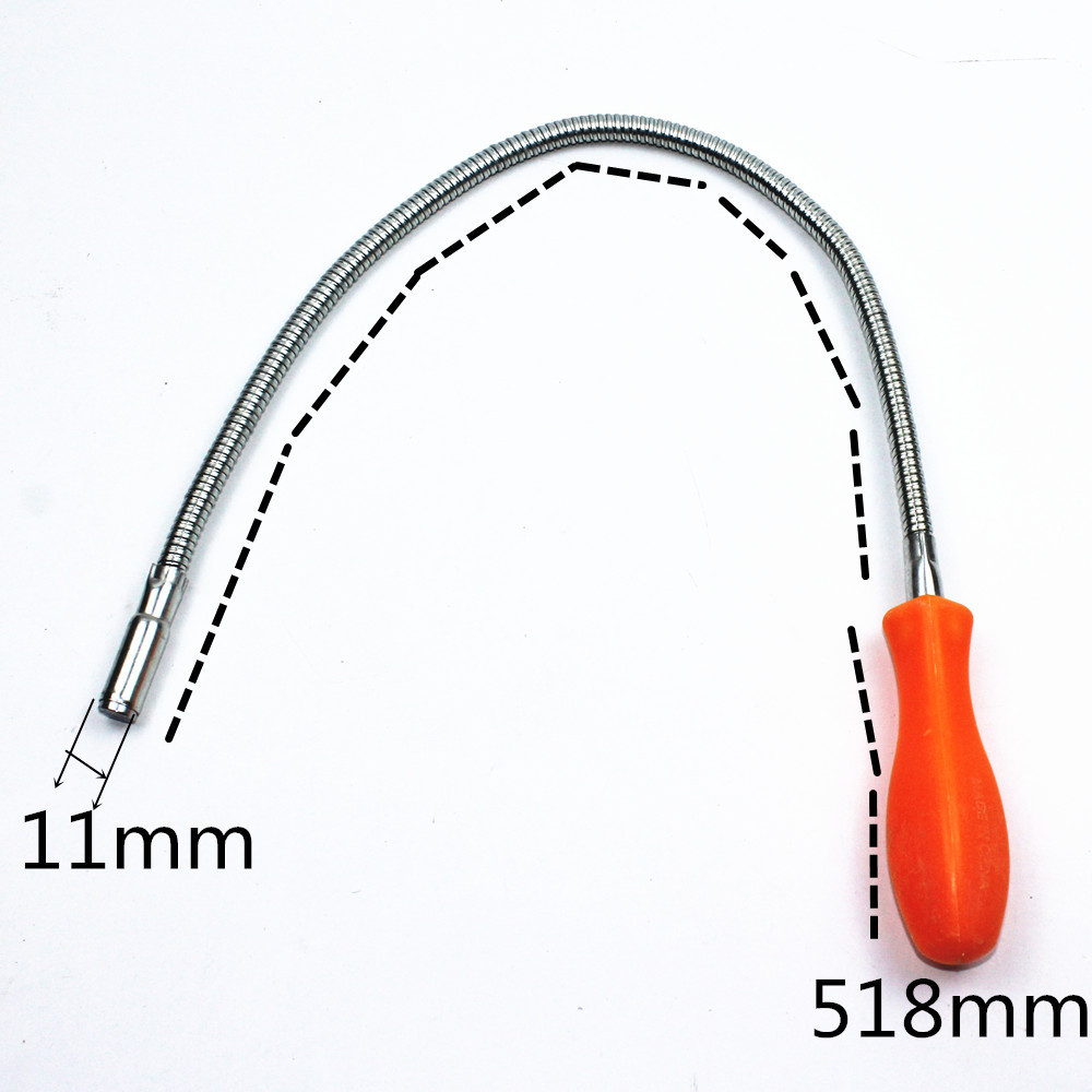 Varilla de hierro fuerte de la succión que dobla con la barra de extensión telescópica ligera herramienta de la succión del imán del dispositivo de la recogida del metal del coche