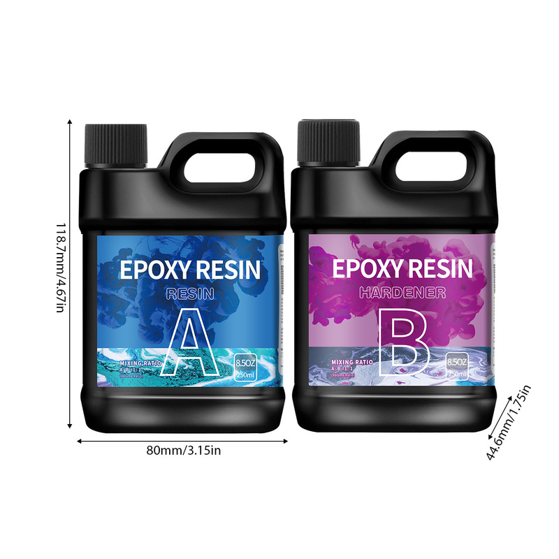 工場直販クロスボーダー1:1高透明性耐黄変クリスタル接着剤DIYジュエリーエポキシ樹脂ab接着剤リバーテーブルセット|undefined