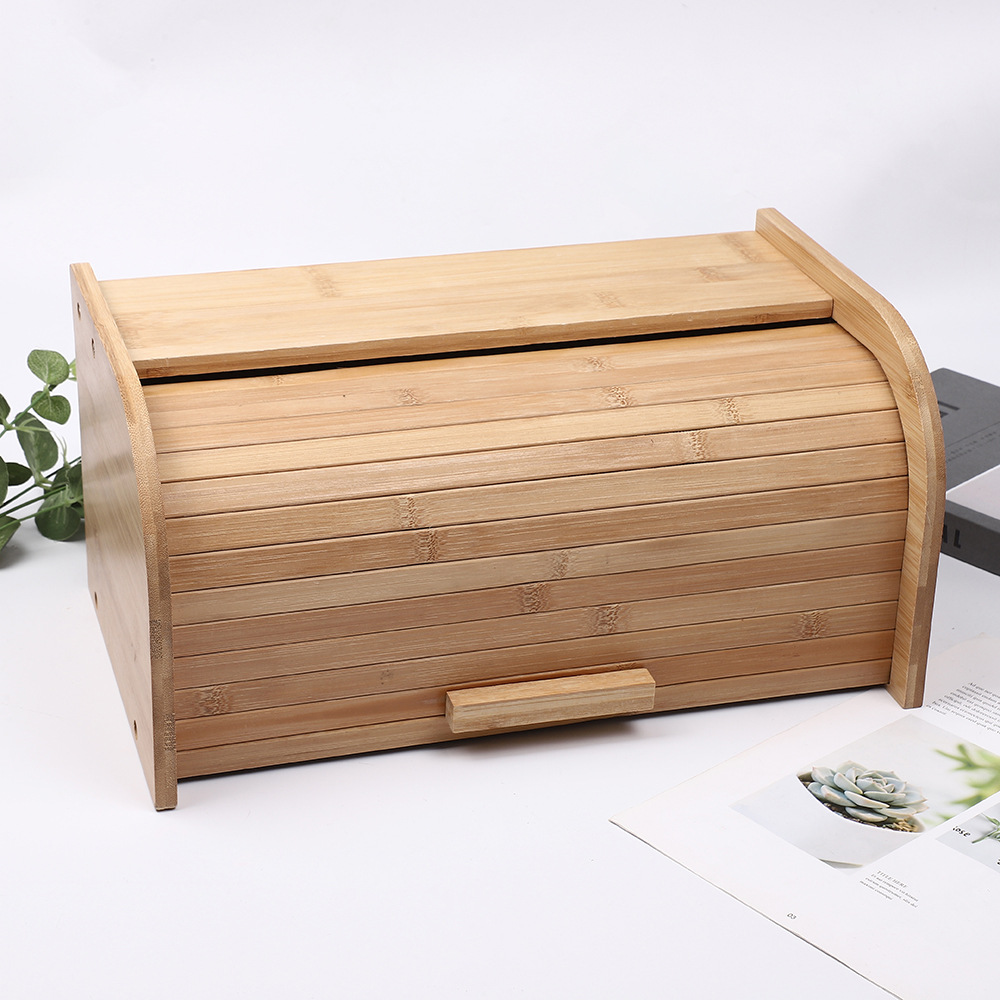 Caja de pan japonesa multicapa de bambú nan cocina caja de almacenamiento de pan portátil de madera caja de almacenamiento de alimentos de madera doméstica image 6