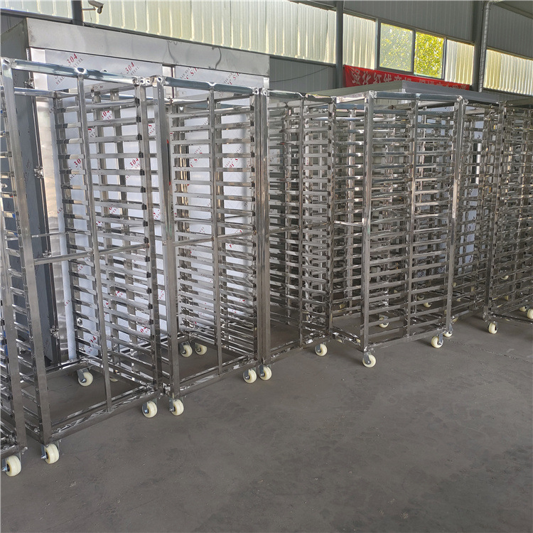 双门馒头蒸柜 大馒头蒸房批发 馒头配套设备  周转车