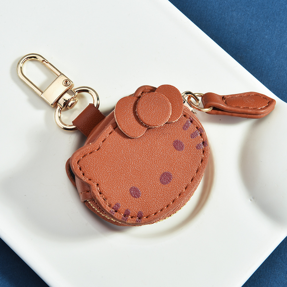 Bolso de gatito colgante color café