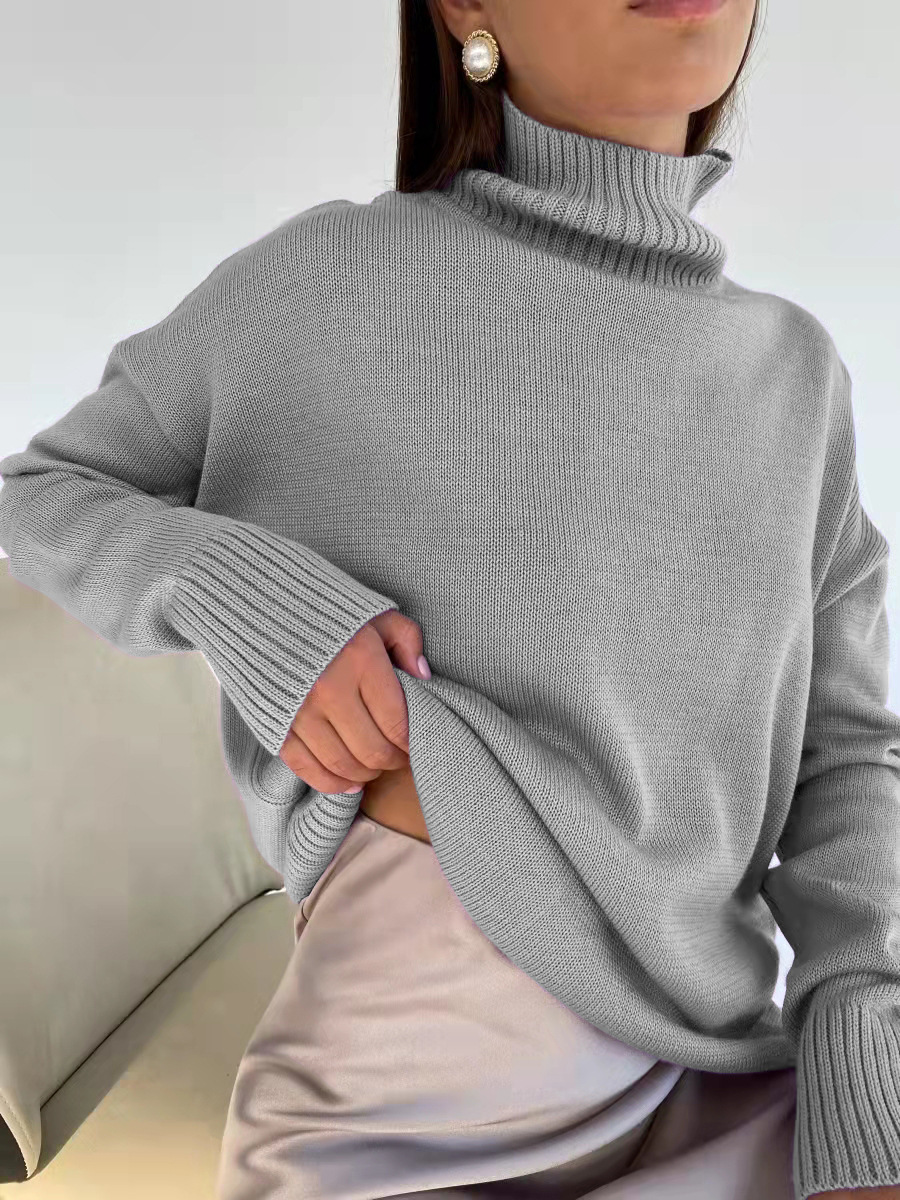 ​​Luxury Lambswool Turtleneck Sweater – Slim Fit Winter Pullover In 9 Seasonal Colors​​_voghion.com