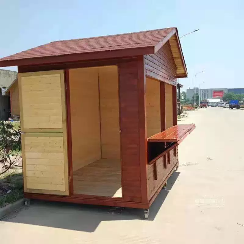 Живописный старинный киоск в парке билетная касса Съемный антикоррозийный шале