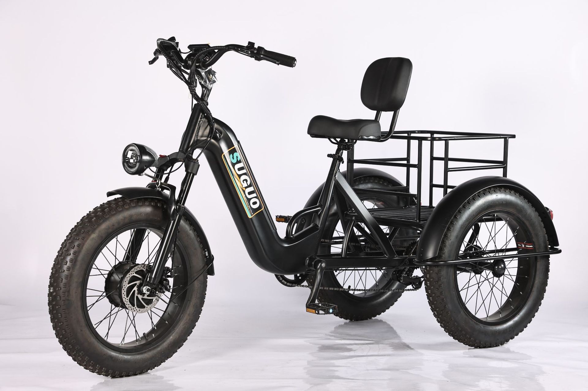20-inch Fat Tire Snow Electric Tricycle Bicycle Lithium Battery