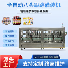 全自动液体灌装机食用油饮料蜂蜜玻璃水液体生产线灌装线设备