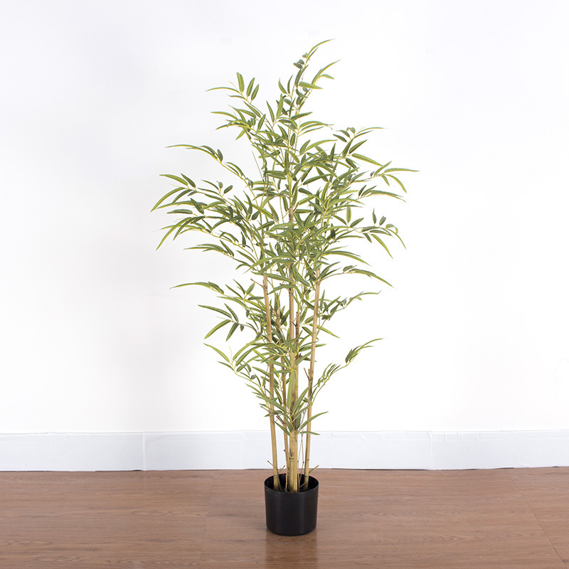 Escenografía de estilo nórdico Simulación de plantas verdes Plantas en macetas Centro comercial Simulación de decoración suave Plantas verdes falsas