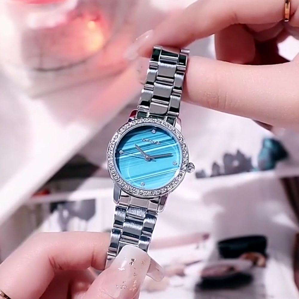 Reloj de moda CHRONOS Chronos para mujer, reloj de ocio de negocios para mujer, reloj de cuarzo resistente al agua con movimiento japonés_voghion.com