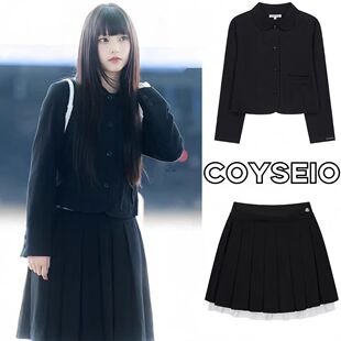 Yb Developed Jiang Haipin Hearin Japanese Style Girl Wool Suit Jacket Pleated Skirt Suit 2024 New Style