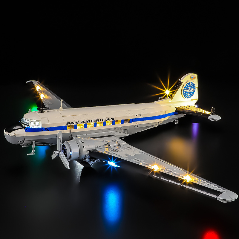 Yb Is Compatible with Douglas Dc-3 Pan American Airways Passenger Aircraft Led Lighting Toy Model Building Block Lighting Yb Is Compatible with Douglas Dc-3 Pan American Airways Passenger Aircraft Led Lighting Toy Model Building Block Lighting