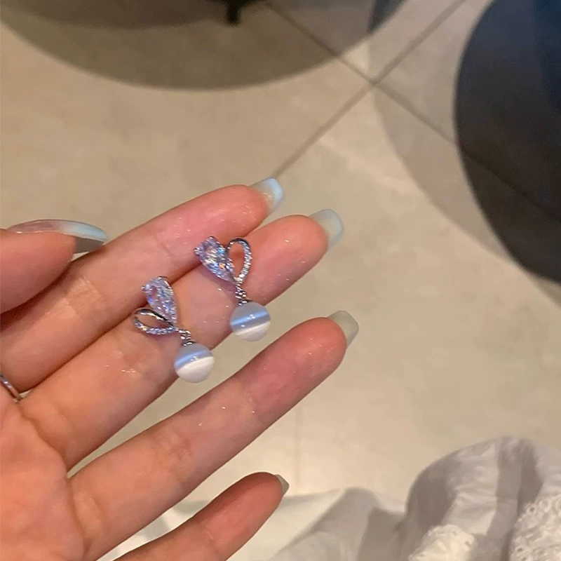 Серебряная игла, универсальные серьги из жемчуга, образец 925 пробы, стиль легкой роскоши, оптовая покупка