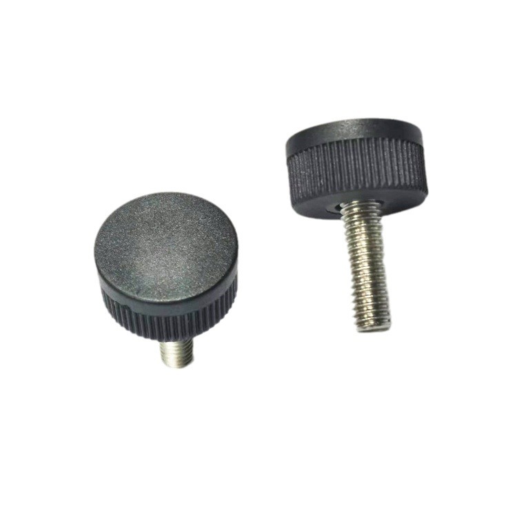20MM 둥근 머리 직선 손잡이 손 나사 M6 나일론 플라스틱 고무 헤드 랩 나사 무료 샘플