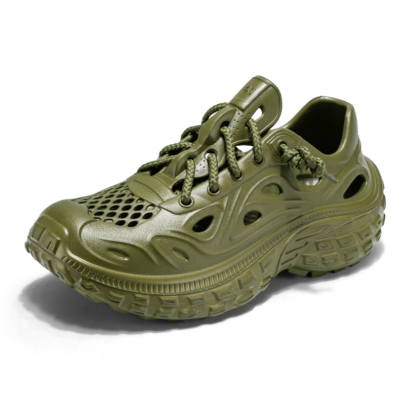 Sandalias de fondo de neumático para hombre verano nuevo estilo exterior antideslizante juvenil deportes al aire libre suela gruesa zapatos de playa resistentes al desgaste al por mayor image 9