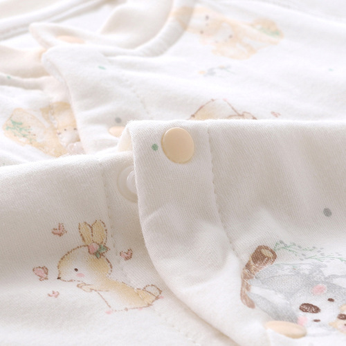 Cute Deer Newborn Spring and Autumn Thin Cotton Bodysuit Top Baby Pure Cotton Warm Crawling Suit 40g Cotton Clothing Infant Apparel