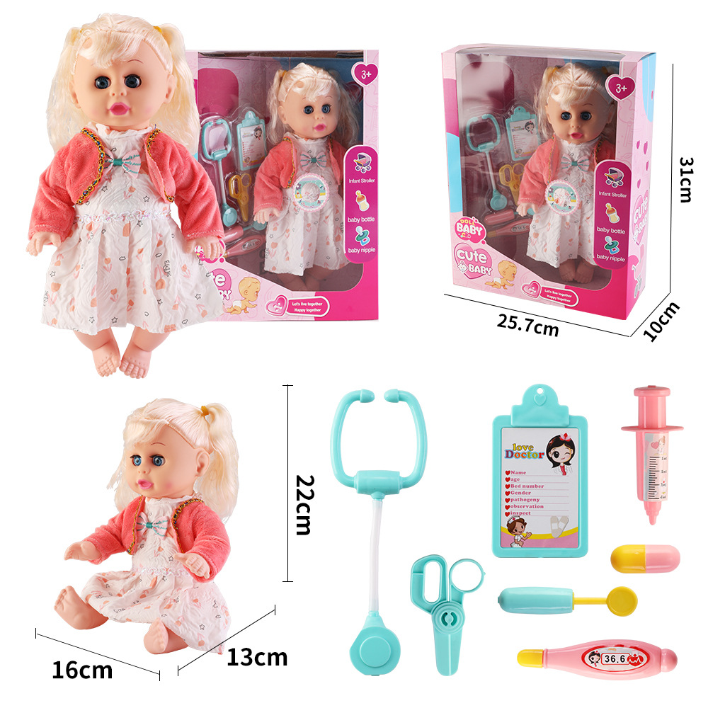 Juguetes para niños, niñas, carro inteligente, 14 pulgadas muñecas, carro de bebé, princesa