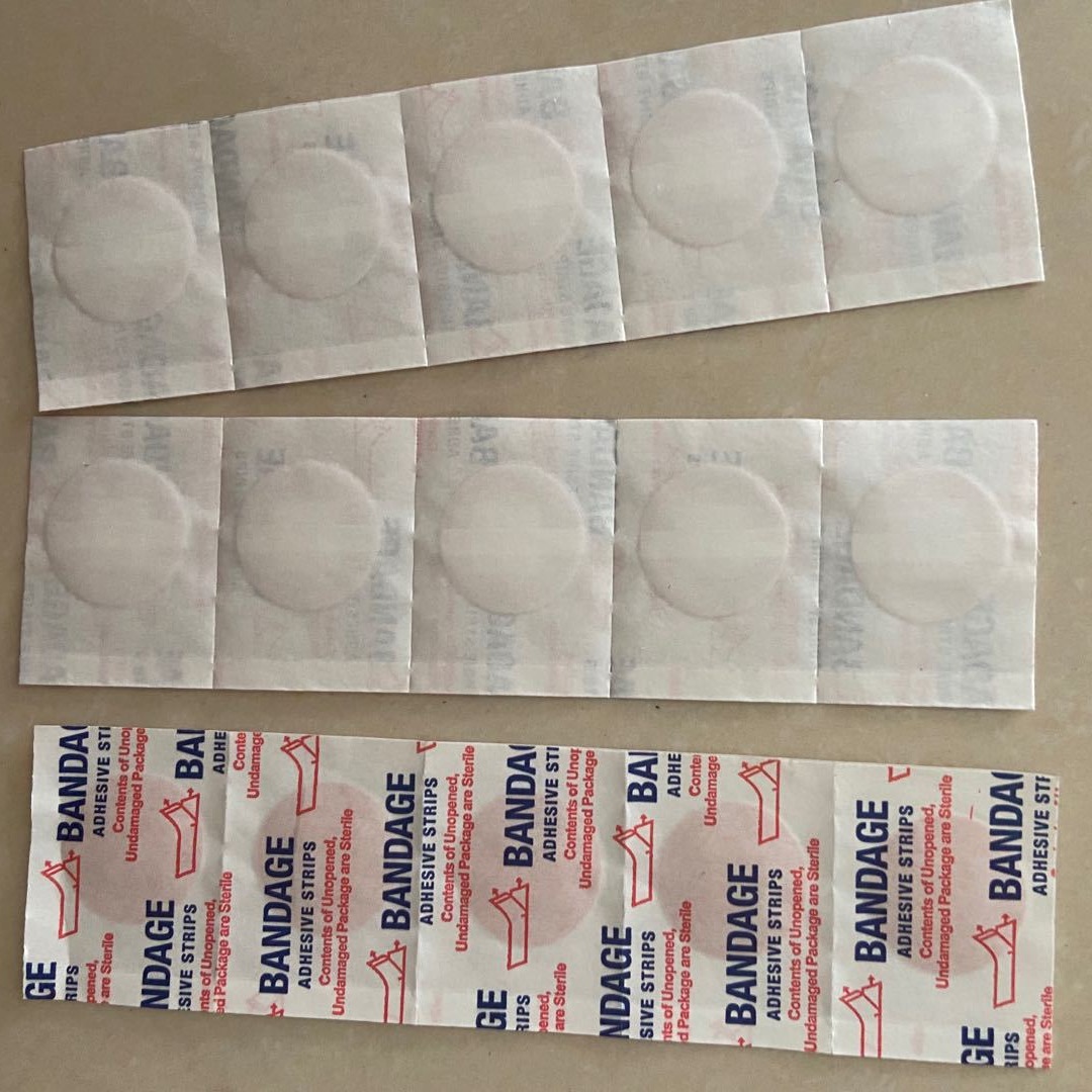 Parche de ojo de aguja redondo Band-Aid 22mm parche de ojo de aguja impermeable transpirable en stock parche de incrustación