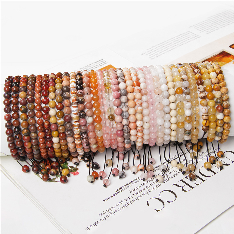 Mode Couleur Unie La Pierre Naturelle Perlé Bracelets display picture 1