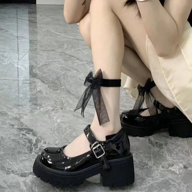 甜酷玛丽珍lolita亮皮小皮鞋女学院风2025新款厚底jk日系制服单鞋|undefined