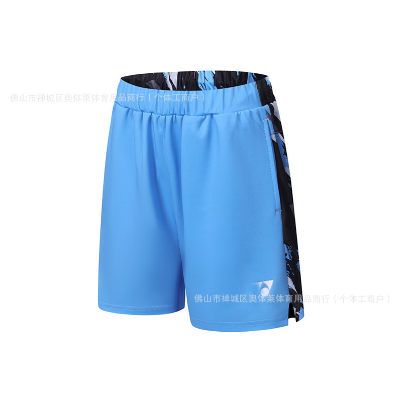 24 new badminton shorts quick-drying breathable men's and women's competition shorts training shorts group purchase printing wholesale