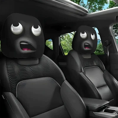 Universal seat cover — Fun Universal Headrest Cover Wholesale - 19-double-sided-printing-1pc-26cm28cm