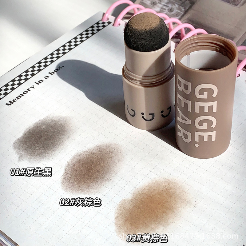 gege bear ヘアラインパウダースティック防水性と耐汗性額と耳のシェードを充填し、眉毛とヘアラインを修復するヘアラインパウダー|undefined