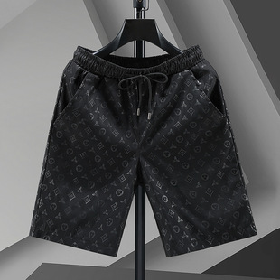 Shorts Men's Summer Fashionable Brand Loose Straight Casual Five-point Pants Fashionable and Handsome Outer-Wearing Printed Pants