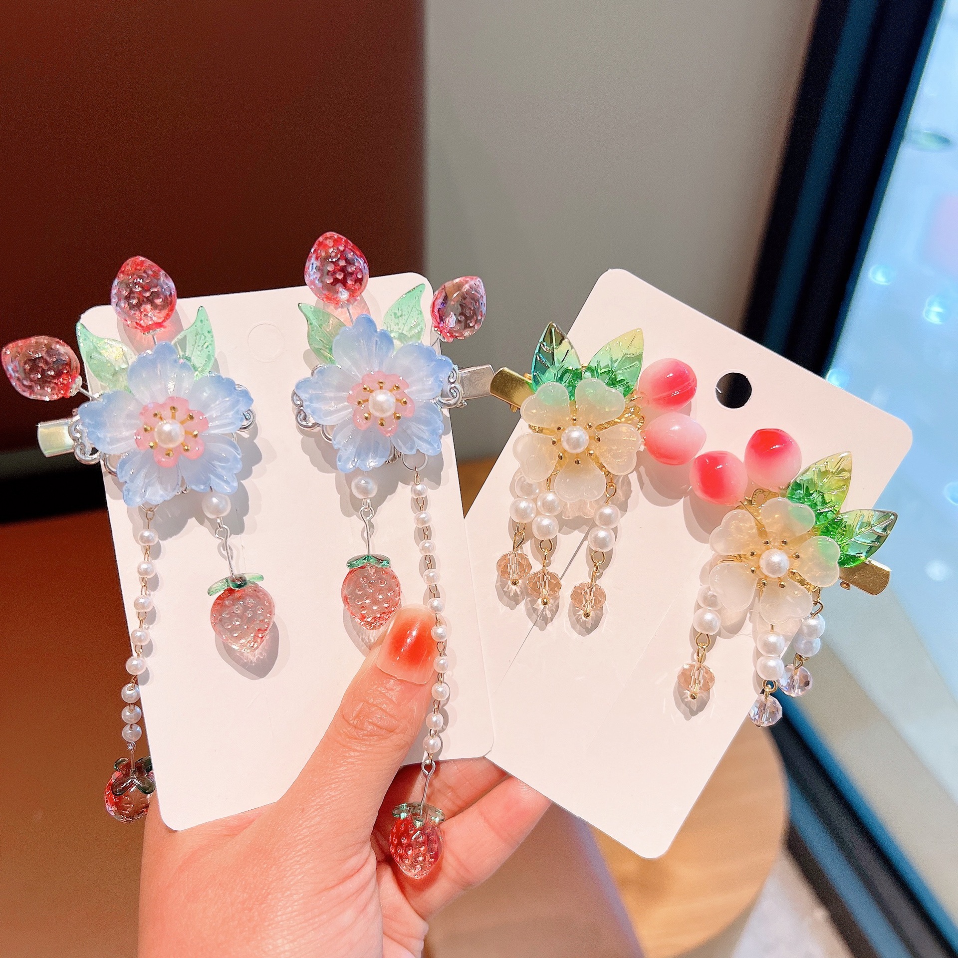 30g Weight Hair Clip Hair Accessories Type 1 Set Quantity Chinoiserie Elegant Women's Flower Butterfly Alloy Plating Hair Clip