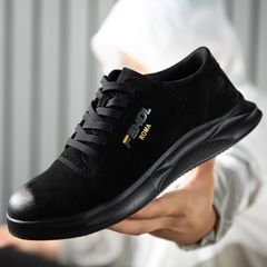 勞保鞋鋼包頭防砸防刺穿耐磨舒適輕便軟底老保鞋電焊工作防護鞋