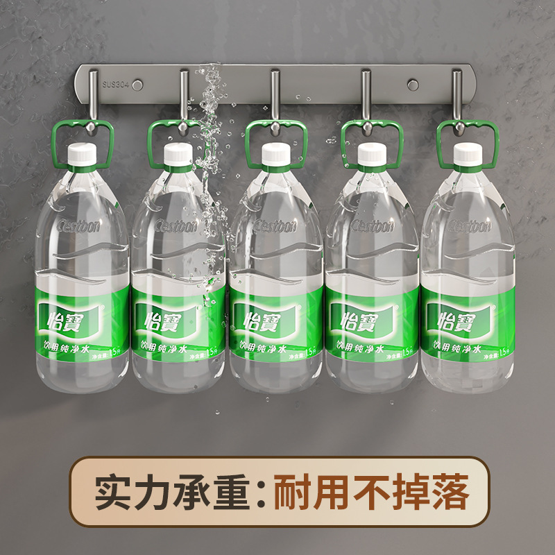 304不锈钢排钩卫生间免打孔加厚挂钩粘钩强力承重钩挂件厂家批发|undefined