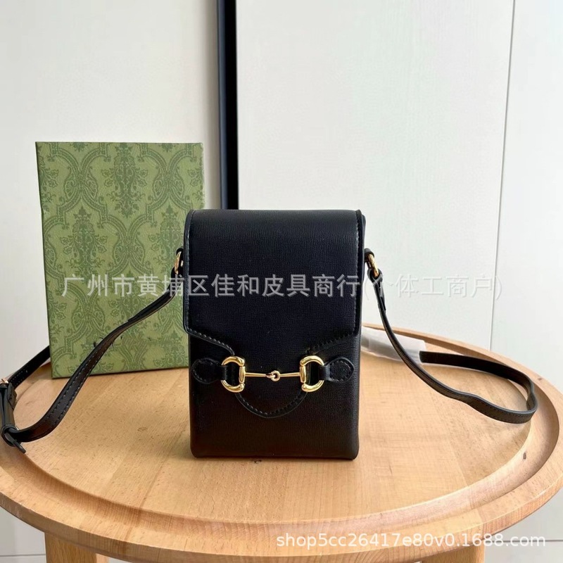 跨境新款经典老花1955手机包时尚百搭单肩斜挎小方包撞色盒子女包|undefined