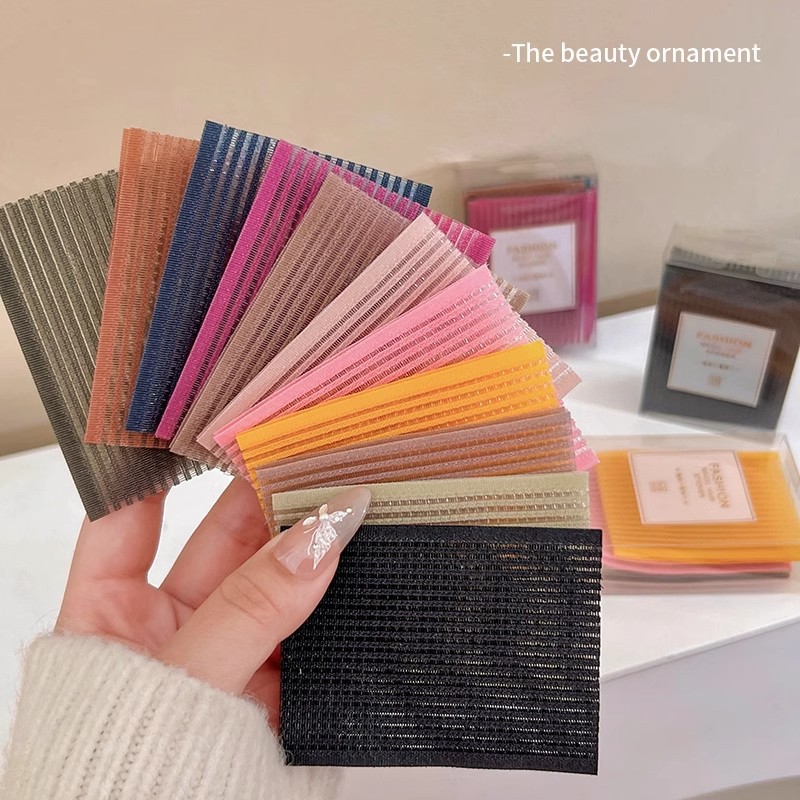 Postes de color adultos pegando postes de cabello rotos pegatinas de pestañas en la parte superior de la cabeza magia pegatinas de cabello frente pegatinas de cabello infantil artefacto