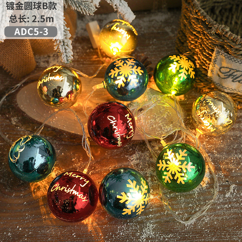 Hong Kong Heng decoraciones de Navidad luces de colores luces de cortina de estrella de cinco puntas LED cadena colgante de árbol de Navidad adornos colgantes