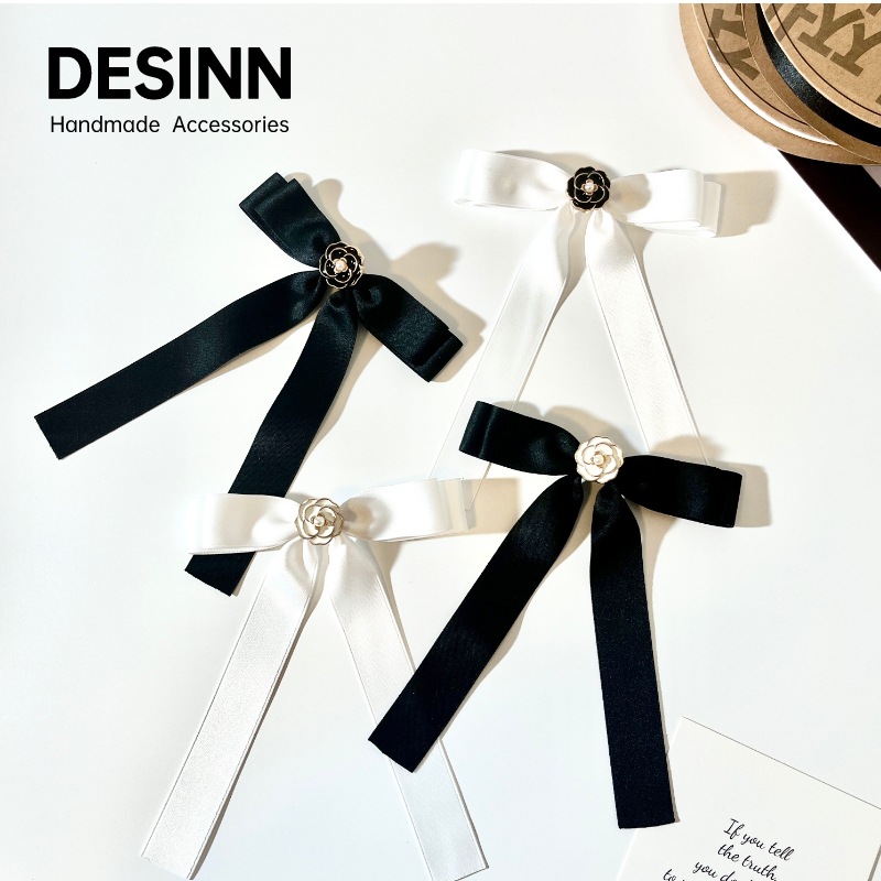 证件照配饰职业装蝴蝶结简约领花质感衬衫胸针领结别针黑色白色