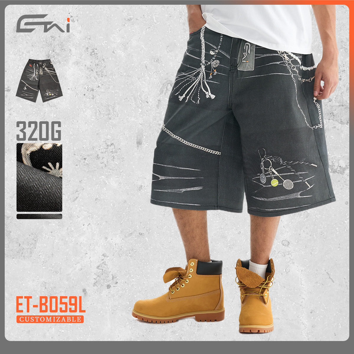 ETAI Hombre| 2025 moda nueva moda 3D impresión casual pantalon 320g pesado algodón hombre pantalon