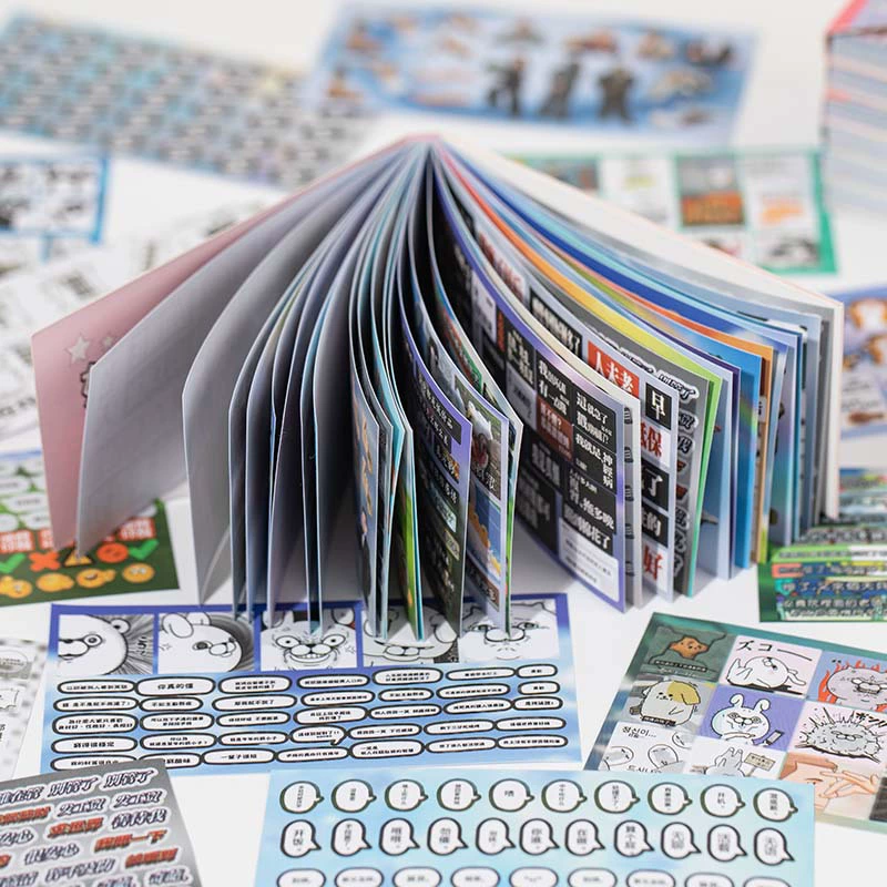 Yuxian Yanbian Film Cutting Sticker Book Направление обработки миниатюр Crazy Literature Copywriting Handbook Чехол для мобильного телефона Материал наклейки