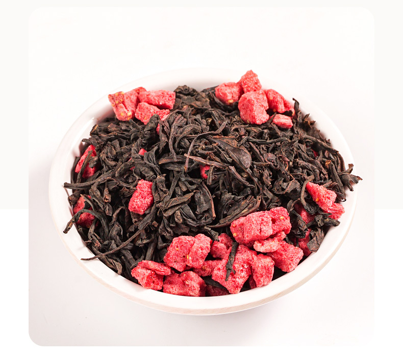 Strawberry Black Tea Peach Osmanthus Oolong Tea Bags 30g Box 10 Pyramid Sachets Sugar Free Cold Brew preparation