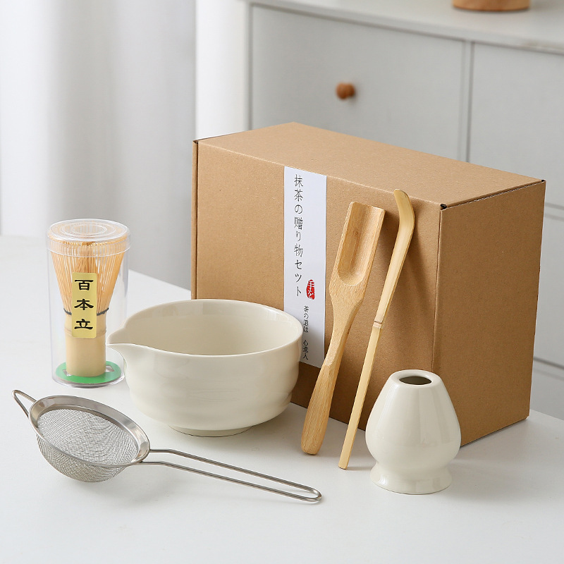 Japonés Matcha tazón Matcha túnica canción té herramientas de pedido taza de té de cerámica taza de té mezclador Matcha cepillo taza de té