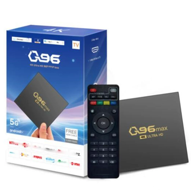 Приставка Q96 MAX S905 4K HD смарт-плеер TV box