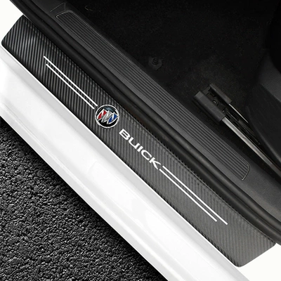 Other Automotive Interior Supplies — protective sticker - buick-carbon-fiber-leather-threshold-strips-4-pack